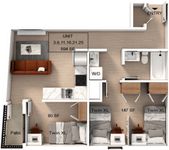 2 Bedroom | 1 Bathroom Apartment