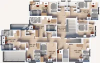 Second level floor plan for 2335 Warring