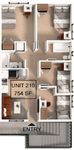 4 Bedroom | 2 Bathroom Apartment