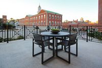 Experience tranquility with picturesque urban views.