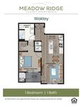 Explore the efficient layout of the Wakley apartment, designed for modern living.