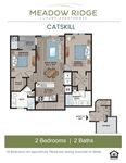 Explore the Meadow Ridge Catskill layout, featuring spacious living and a private balcony.