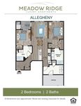 Explore the Allegheny's sophisticated design, perfect for modern living at Meadow Ridge.