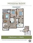 Explore the elegant layout of the Piedmont at Meadow Ridge, featuring spacious living areas and modern amenities.