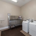 Efficient and stylish laundry space for contemporary living.