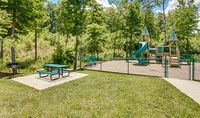 Outdoor area with large playground.