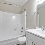 Step into this elegantly designed bathroom, where modern style meets functionality.