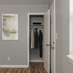 Explore stylish living with a modern closet designed for elegance and functionality.