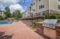 Pool grilling area