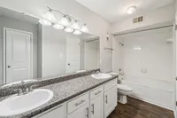 Bathroom with 2 sinks