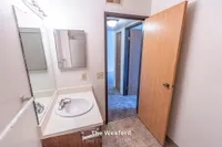 Inviting bathroom in The Wexford apartment, showcasing modern fixtures and a spacious layout, perfect for comfort and functionality. 1 Bed, 1 Bath, 690 sq. ft.
