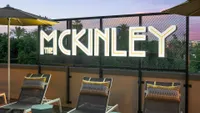 The McKinley Illuminated Signage at Pool