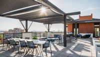 The McKinley_Rooftop Dining Tables at Daytime