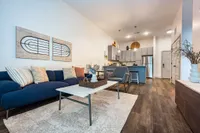 Modern open-concept living space