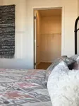 Bright Bedroom Featuring Walk-In Closet
