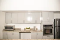 modern Kitchen Featuring Stainless Steel Appliances