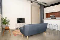Modern Open Concept Living Area & Kitchen