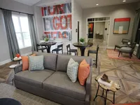 Clubhouse seating area.