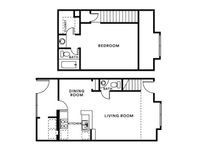 Floor Plan F 691-711 1x1.5