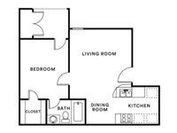 Floor Plan b 531-548 1x1