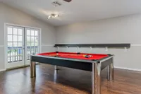 Community pool table.