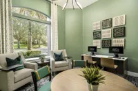 Business suite with computers