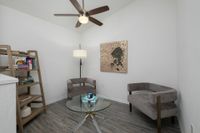 Lounge area with two chairs