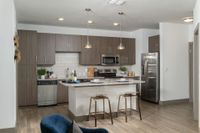 Kitchen with quartz countertops