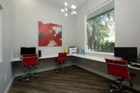 Business suite with computers and printers