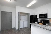 Kitchen with laundry closet