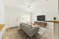 Living room with TV and couch