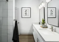 Bathroom with granite countertops