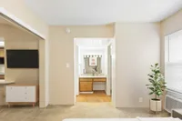 Bedroom and bathroom
