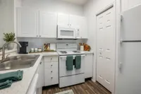 Kitchen with quartz countertop