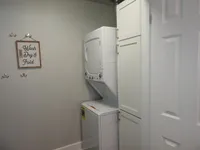 Enjoy the convenience of in-unit laundry without sacrificing style or space. Laundry Closet