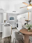 Cook and entertain in style with our contemporary kitchens, featuring sleek countertops, modern appliances, and ample cabinetry for all your culinary needs. 2x2