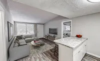 Step into spacious living rooms designed with large windows and versatile color palettes, ready to complement your personal style. 2x2 Living room