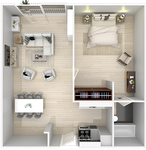 1 bedroom