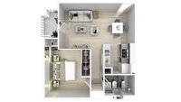 1 Bedroom x 1 Bathroom (c)