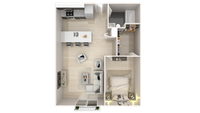 1 Bedroom x 1 Bathroom