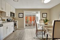 Kitchen with door to patio