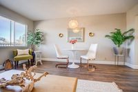 Living room and dining area