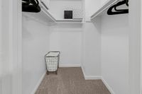 Spacious walk-in closet