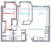 Bedroom A available to lease