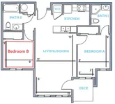 A - Bedroom B available to lease