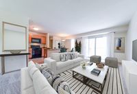 Living and dining room area