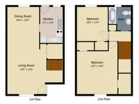 2 Bedroom Townhome