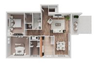 2 Bed 1.5 Bath