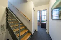 Details of stairs at Watch Factory Lofts apartments in Waltham, MA | Watch Factory Lofts | Watch Factory Lofts Apartments