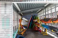 Kayak storage area at Watch Factory Lofts apartments in Waltham, MA.. | Watch Factory Lofts | Watch Factory Lofts Apartments